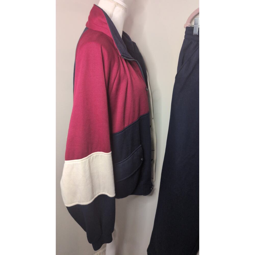 Vintage Dior Tracksuit Set Mens L Colorblock Jacket Pants 90s - Picture 8 of 12
